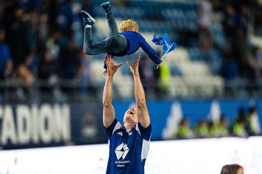Kristian Eriksen of Molde celebrates