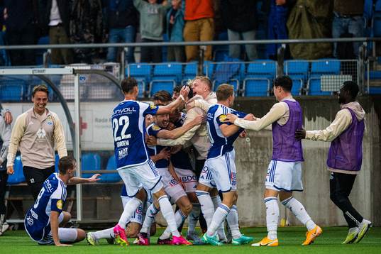 Martin Linnes of Molde celebrates