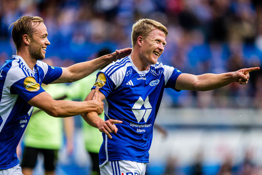 Kristian Eriksen of Molde celebrates