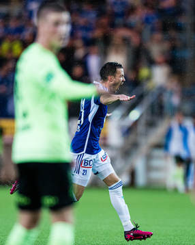 Martin Linnes of Molde celebrates