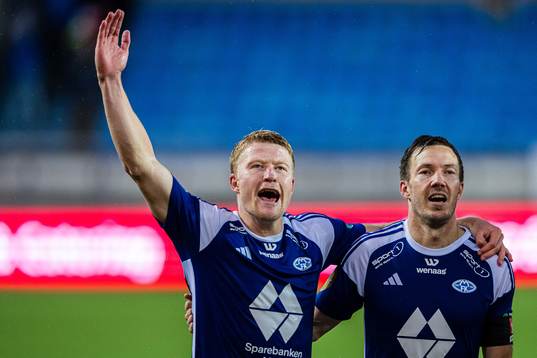 Kristian Eriksen and Martin Linnes of Molde celebrates
