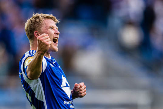 Kristian Eriksen of Molde celebrates