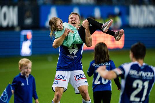 Kristian Eriksen of Molde celebrates