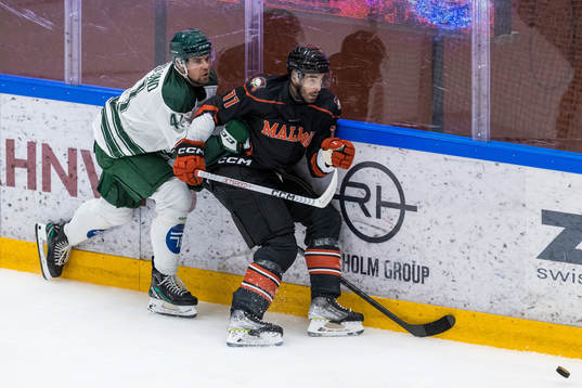 Färjestads Henrik Björklund och Malmö Redhawkss Markus