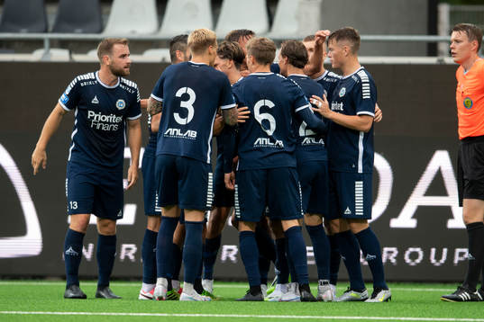Utsiktens spelare jublar efter 2-0