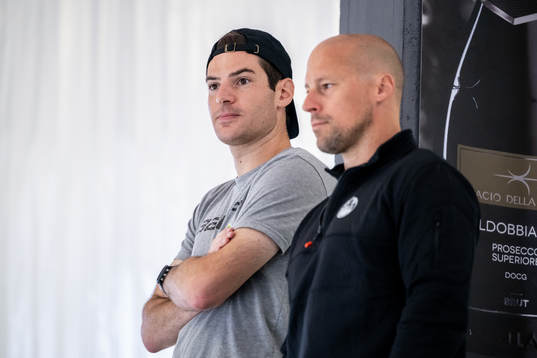 Rögles analytiker Zach Ellenthal och sportchef Chris Abbott