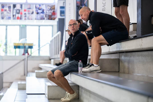 Rögles klubbdirektör Daniel Koch och sportchef Chris