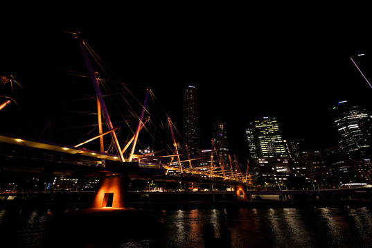 A bridge over Yarra River