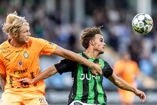 AFC Eskilstunas Mattis Adolfsson och GAIS Simon Sjöholm