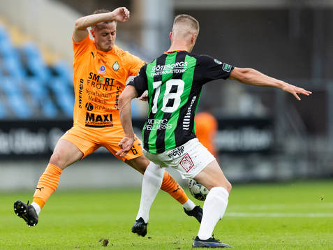 AFC Eskilstunas Ryan Williams och GAIS Alexander Ahl