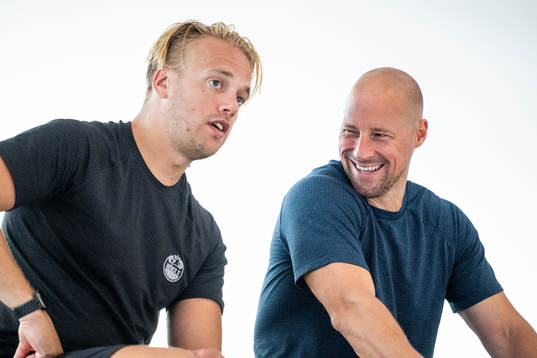 Rögles assisterande sportchef Hampus Sjöström och