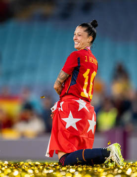 Jennifer Hermoso of Spain celebrate