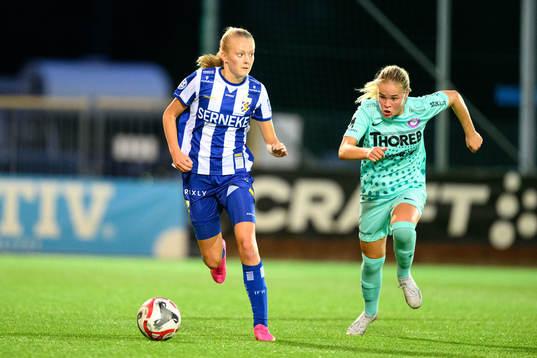 IFK Göteborgs Filippa Andersson och Jitexs Linnea Folkow