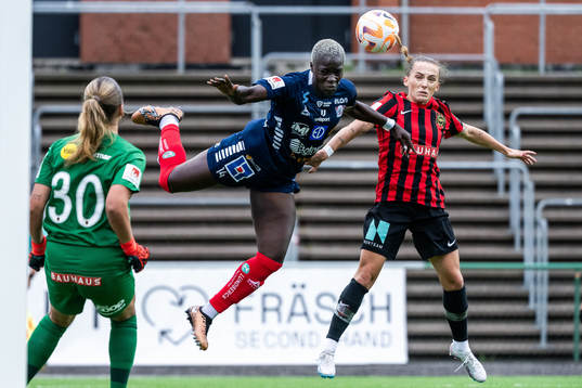 Linköpings Michaela Abam och Brommapojkarnas Filippa Wallén