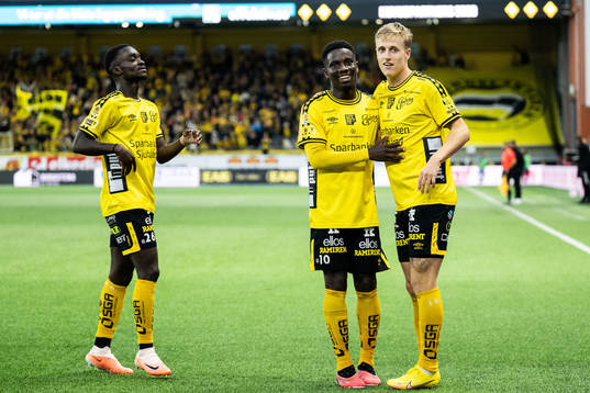 Elfsborgs Emmanuel Boateng, Michael Baidoo och Jeppe