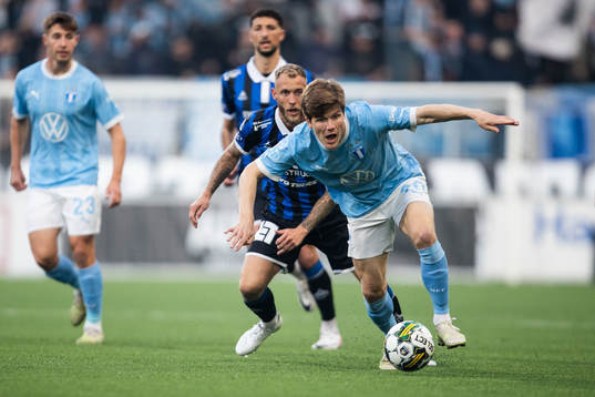 Sirius Joeri De Kamps och Malmö FFs Oliver Berg