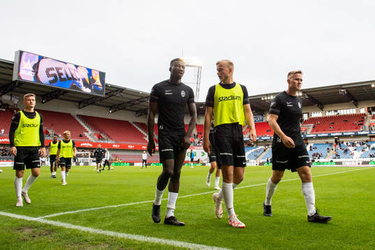 Landskronas Ousmane Diawara och Landskronas Johan Rapp