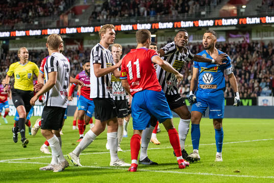 Helsingborgs Erik Ring, Landskronas Samuel Kotto och Amr Kaddoura