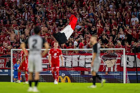 Spectators in the stands