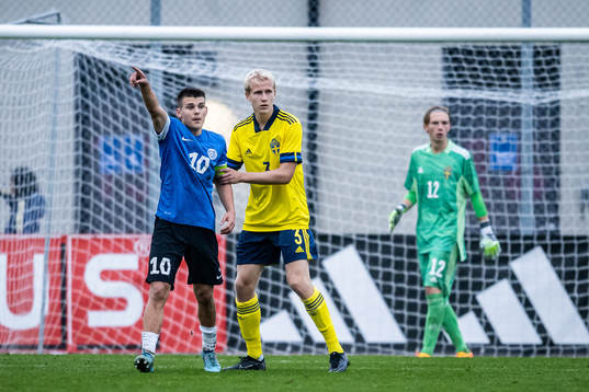 Estlands Patrik Kristal och Sveriges Harry Hilvenius 