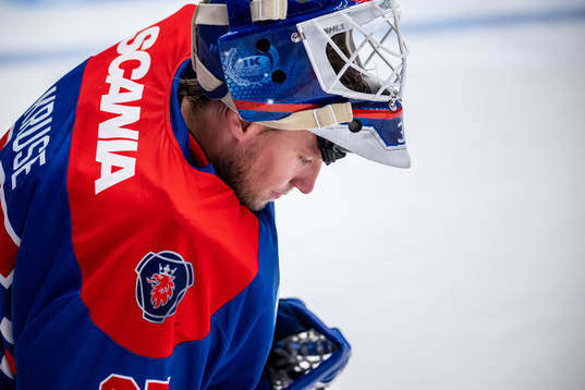 Oskarshamns målvakt Emil Kruse