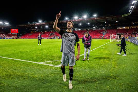 Pantelis Chatzidiakos of AZ Alkmaar celebrates