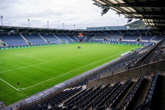 SR-Bank Arena ahead of the Eliteserien match between Viking and Vålerenga on September 2, 2023 in Stavanger.