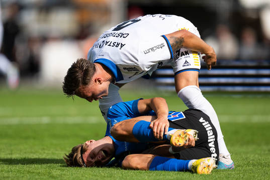 Sirius Henrik Castegren och Halmstads Erik Ahlstrand