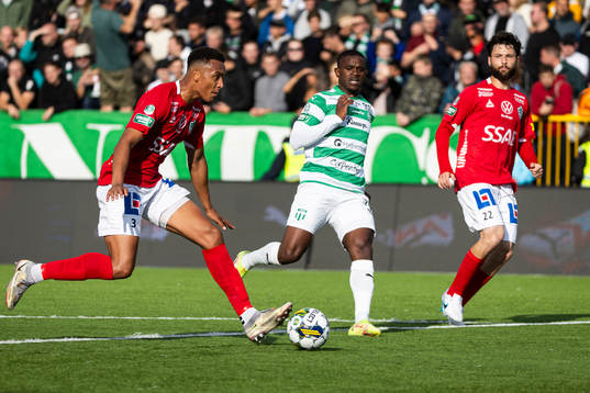 Brages Eirik Asante Gayi och Jonathan Syberg Tamimi mot