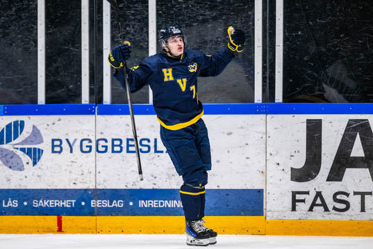 HV71s Hugo Pettersson jublar