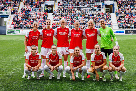 Starting eleven of Arsenal ahead ofthe UEFA Women’s