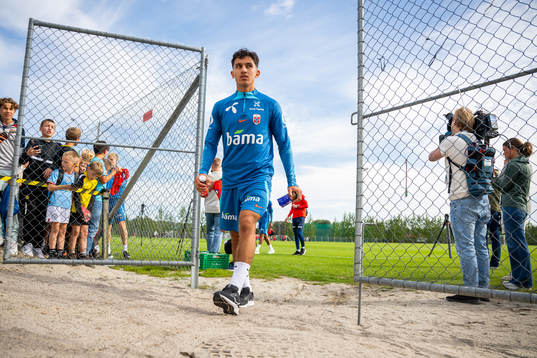 Osame Sahraoui of the Norwegian national football team