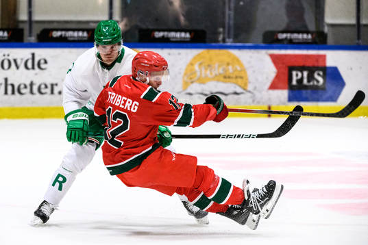 Frölundas Max Friberg och Rögles Erlend Lesund