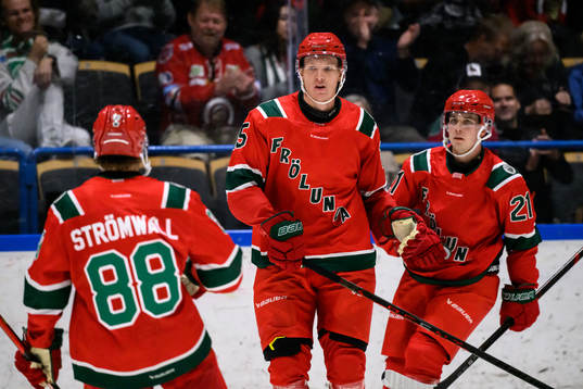 Frölundas Gustav Rydahl jublar