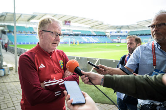 Scout Lasse Jacobsson of the Swedish national football team