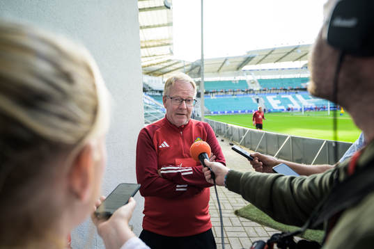 Scout Lasse Jacobsson of the Swedish national football team