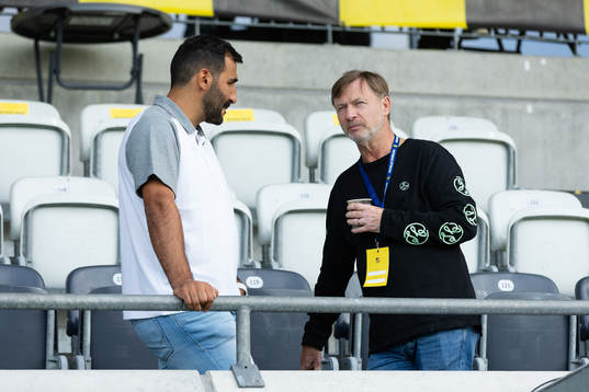 Häckens tränare Mak Lind och Sveriges förbundskapten