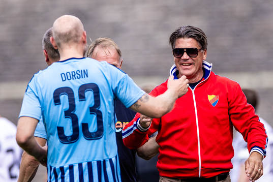Djurgårdens sportchef Bosse Andersson jublar