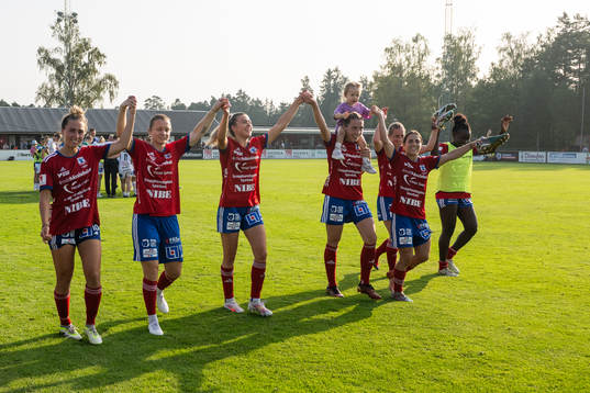 Vittsjös spelare jublar efter slutsignalen
