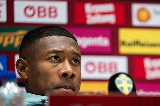 David Alaba of the Austrian national football team