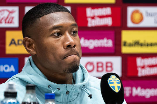 David Alaba of the Austrian national football team