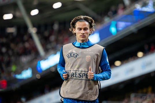 Markus Solbakken of Norway warms up