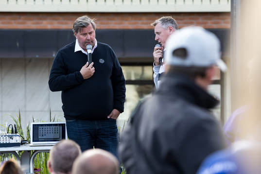 Leksands sportchef Thomas Johansson innan ishockeymatchen i