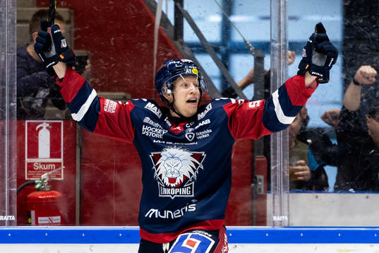 Linköpings Vilmos Gallo jublar