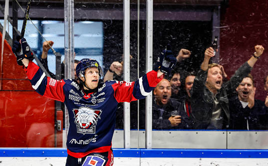 Linköpings Vilmos Gallo jublar