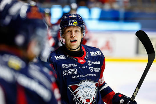 Linköpings Vilmos Gallo jublar