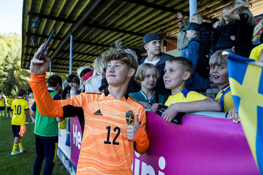 Sveriges målvakt Albin Andersson