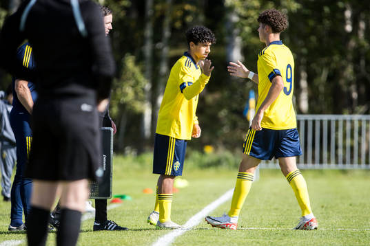 Sveriges Ahmed Saeed och Sveriges Luka Petrovic