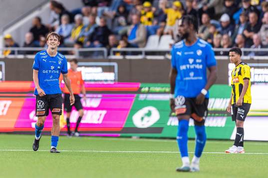 Halmstads Kazper Karlsson jublar