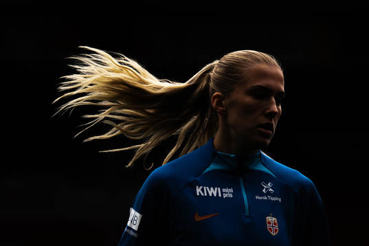 Emilie Nautnes of the Norwegian women's national football